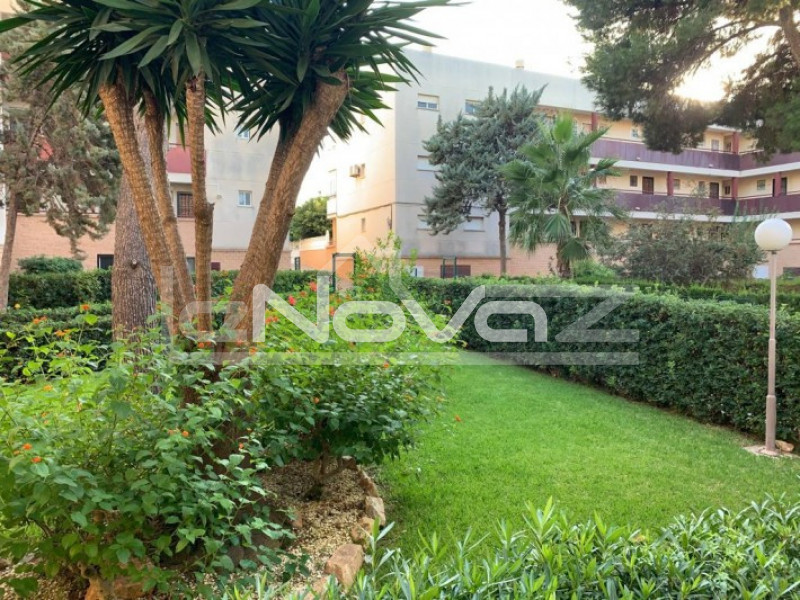 Schöne 2-Zimmer-Wohnung im Erdgeschoss mit einer großen Terrasse, 350 m vom besten Strand in Mil Palmeras entfernt.. #1302